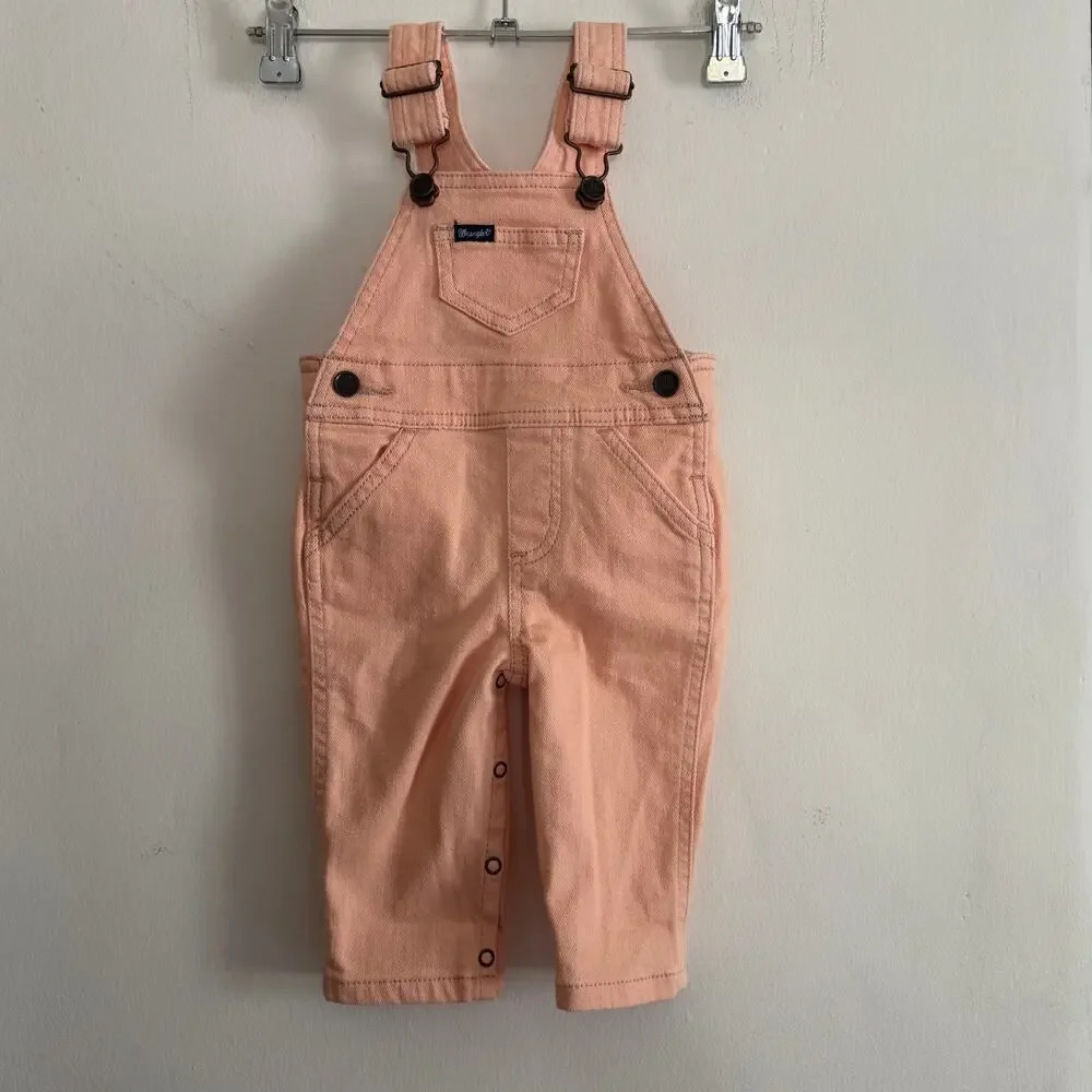 WRANGLER | Baby Pink Overalls / Dark Beige | 3-6 months BNWT